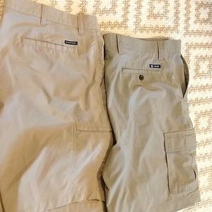 2 pairs of Chaps golf/cargo shorts